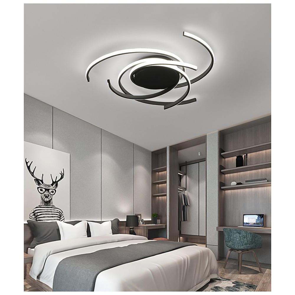 30 Inch Swirls Circle Abstract LED Flush Mount Ceiling Light