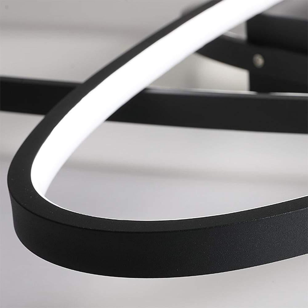 Overlapping Oval LED Modern Flush Mount Ceiling Light