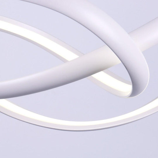 Interweaving Curved Décor Dimmable LED Adjustable Modern Pendant Light