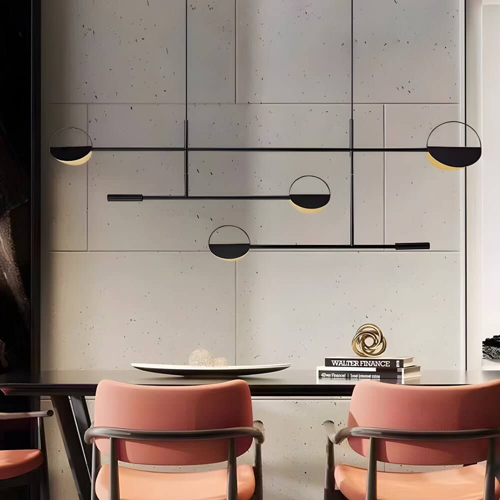 Modern Adjustable LED Linear Iron Pendant Lamp