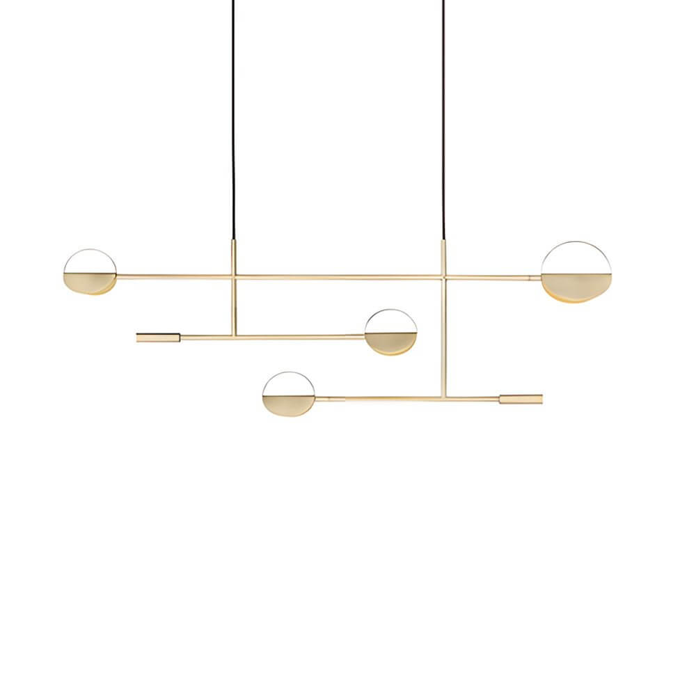 Modern Adjustable LED Linear Iron Pendant Lamp