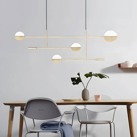 Modern Adjustable LED Linear Iron Pendant Lamp