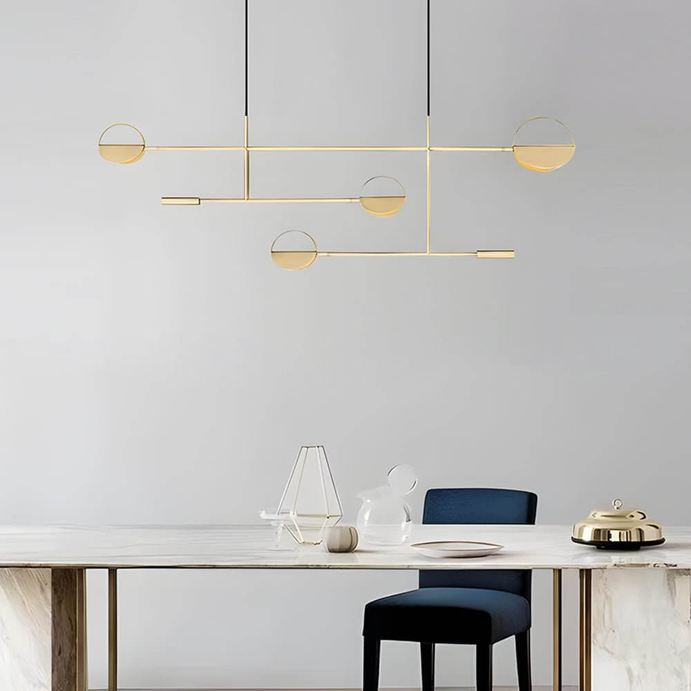 Modern Adjustable LED Linear Iron Pendant Lamp