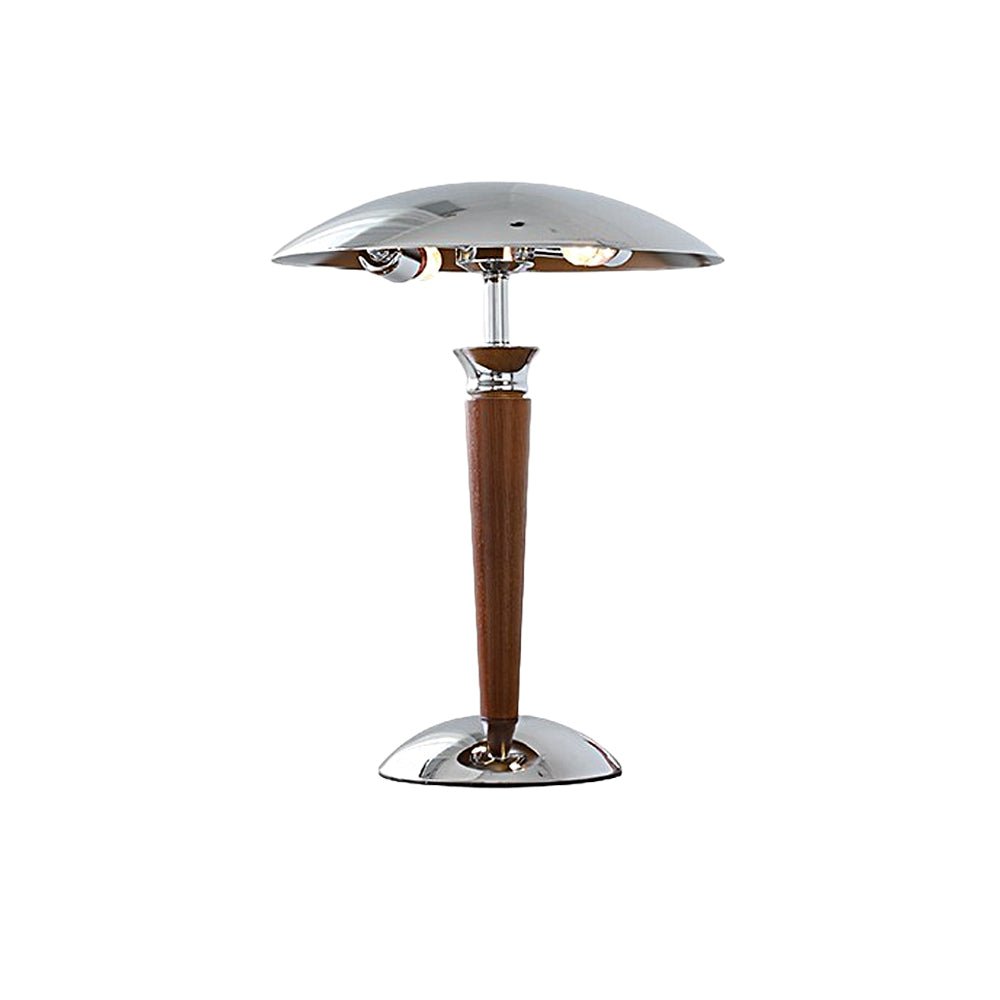 Chrome Mushroom Umbrella Table Lamp – 3 Step LED Lights