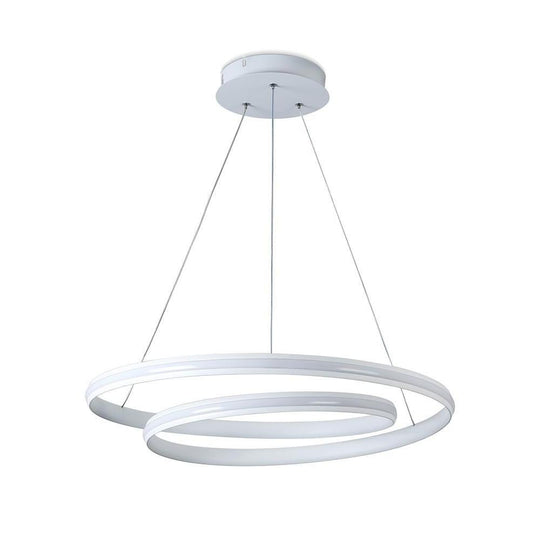 18'' Spiral-Shaped Dimmable LED Modern Pendant Light