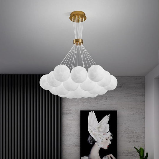 Modern Cluster Globe LED Chandelier Pendant Light