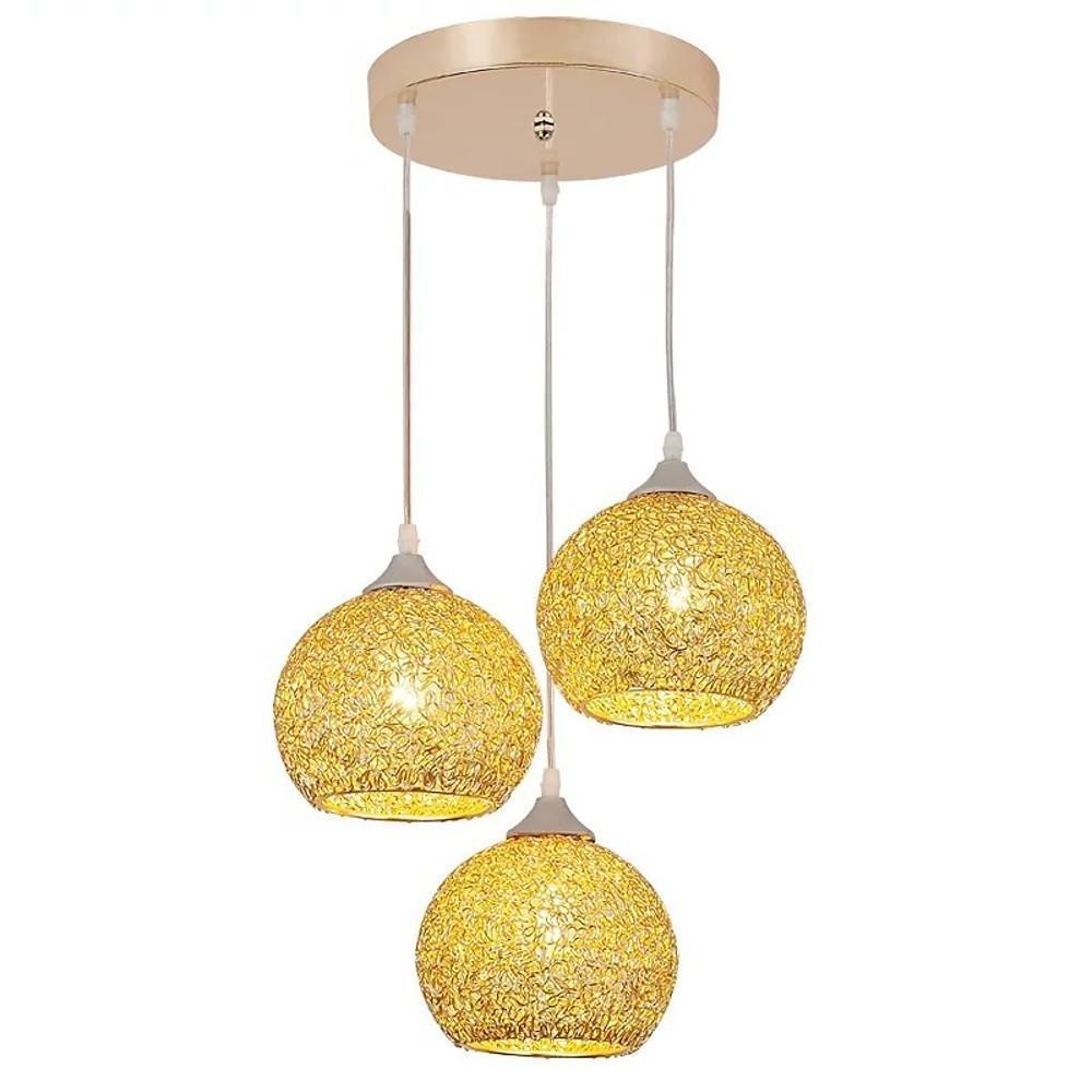 Semi-Transparent Cluster Metal Bar Pendant Light