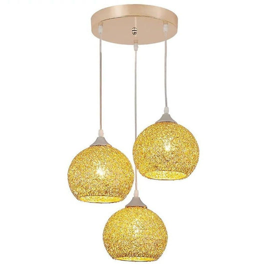 Semi-Transparent Cluster Metal Bar Pendant Light