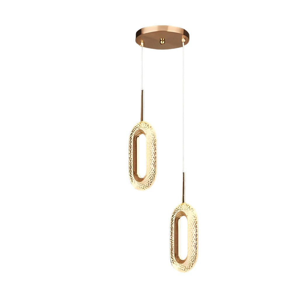 Circle Water Drop Minimalist Pendant Light with Three-Step Dimming LED