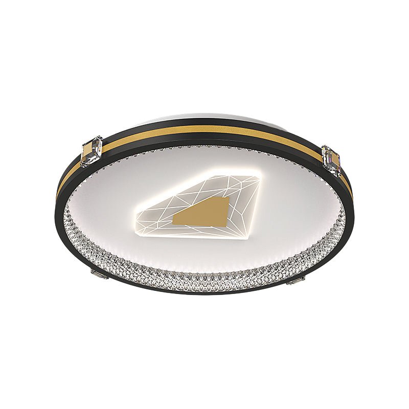 Circular Geometric Three Step Dimming LED Modern Ceiling Light Fixture