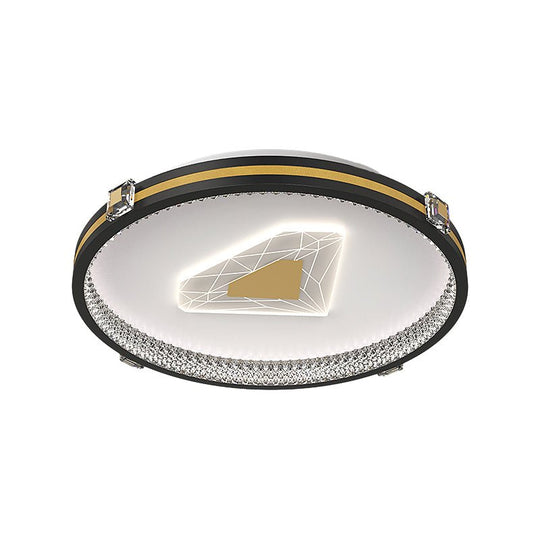 Circular Geometric Three Step Dimming LED Modern Ceiling Light Fixture