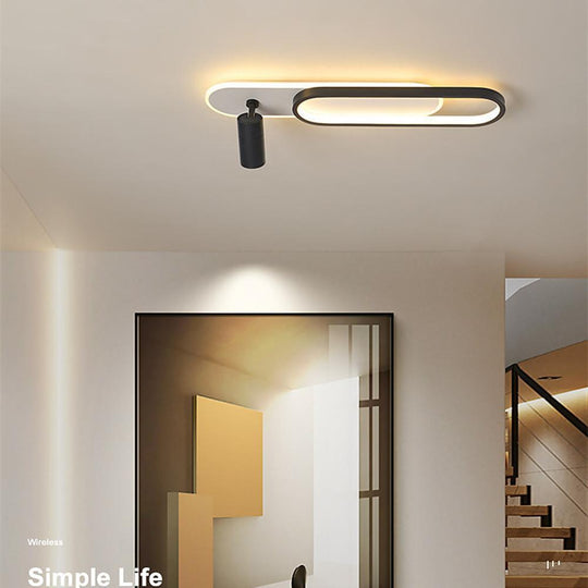 Spotlight Rectangles – Metal Modernist Flush Mount LED Ceiling Light