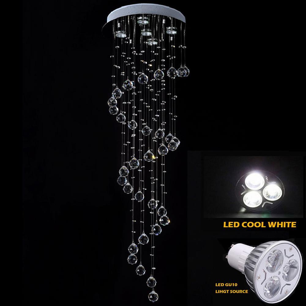 Modern Spherical Crystal LED Chandelier