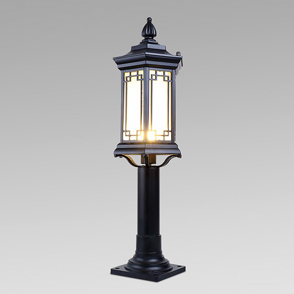Asian-Inspired Rhombus LED Outdoor Pathway Light