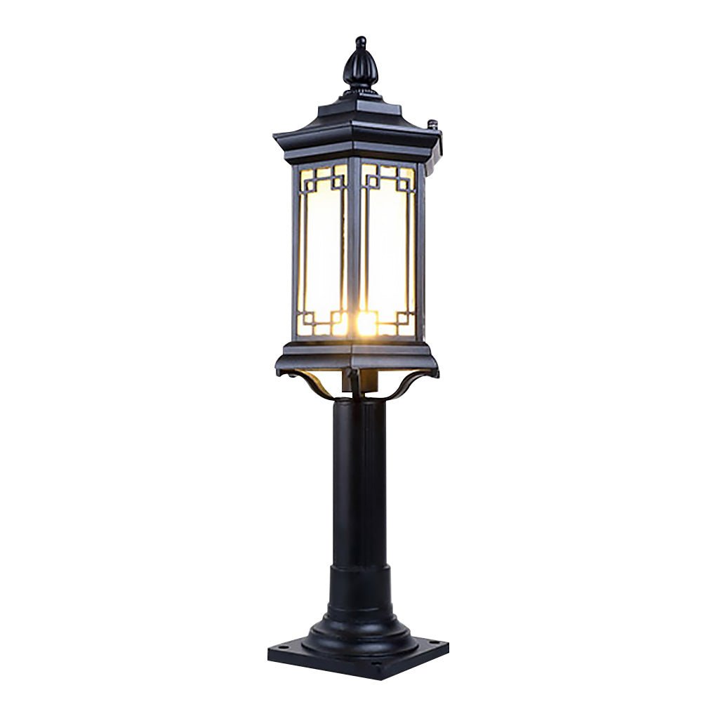 Asian-Inspired Rhombus LED Outdoor Pathway Light