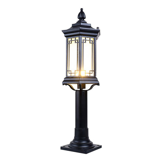 Asian-Inspired Rhombus LED Outdoor Pathway Light
