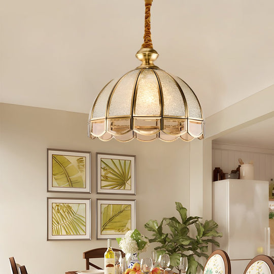 Classic Glass Flowers Elegant 3 Step Dimming European Style Chandelier