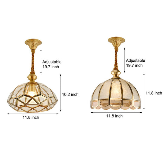 Classic Glass Flowers Elegant 3 Step Dimming European Style Chandelier