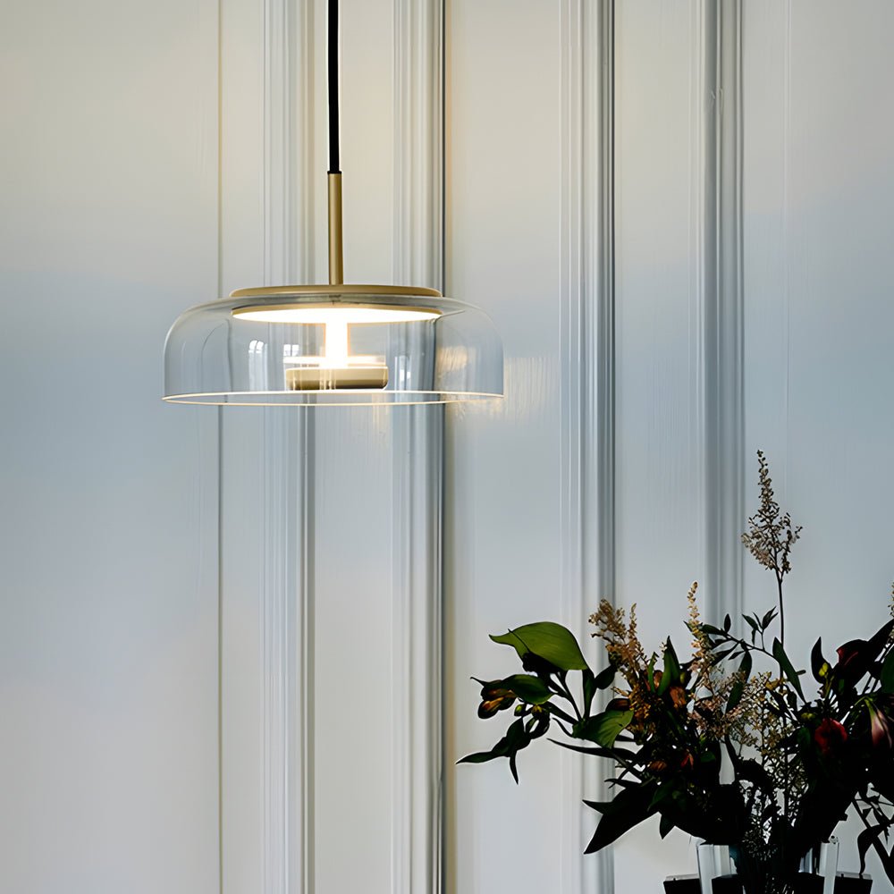 Nordic Glass Pendant Light – 1 Head, Clear/Cognac/Smoke