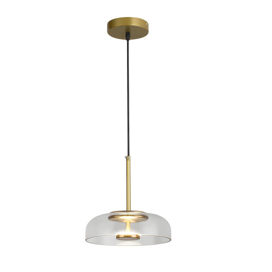 Nordic Glass Pendant Light – 1 Head, Clear/Cognac/Smoke