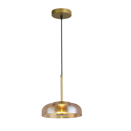 Nordic Glass Pendant Light – 1 Head, Clear/Cognac/Smoke