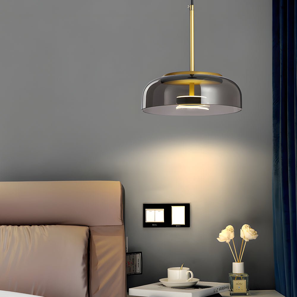 Nordic Glass Pendant Light – 1 Head, Clear/Cognac/Smoke