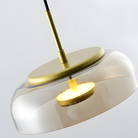 Nordic Glass Pendant Light – 1 Head, Clear/Cognac/Smoke