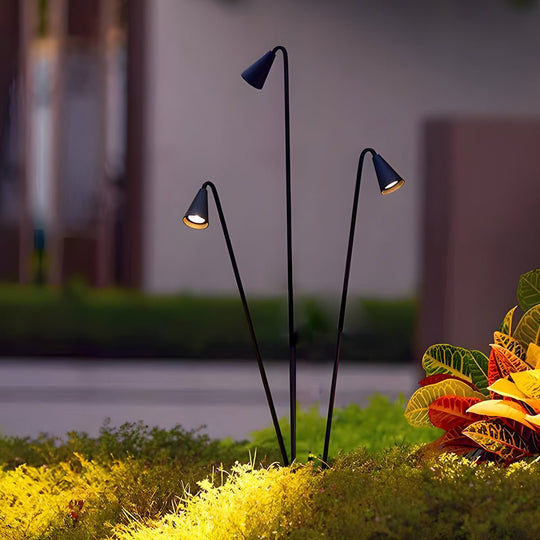 Classic Black Multi-Head Industrial LED Floor Lamp