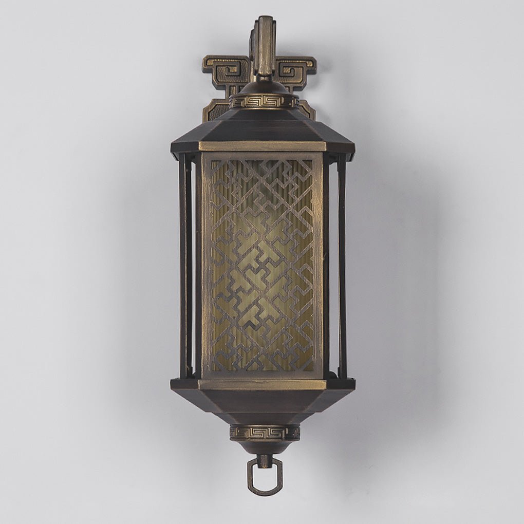 Classical Hollow Pattern Outdoor Wall Lamp