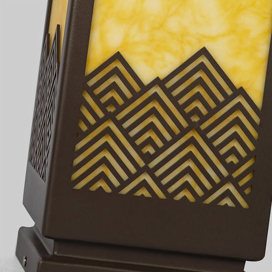 Modern Rectangular Stainless Steel Waterproof Outdoor Landscape Lamp