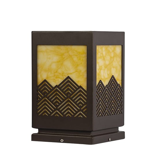 Modern Rectangular Stainless Steel Waterproof Outdoor Landscape Lamp