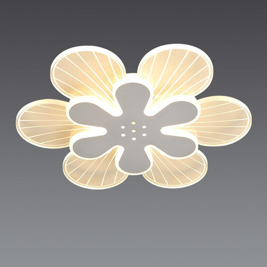 Novelty Stylish Flower LED Flush Mount Ceiling Light – Bedroom