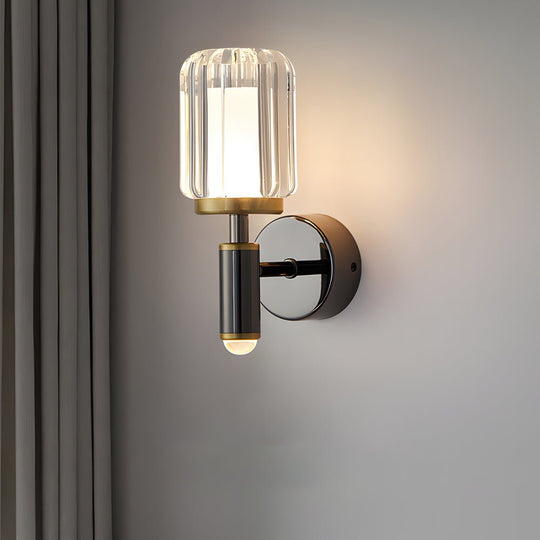 Clear Acrylic Arm Wall Light – Modern Aluminum Sconce
