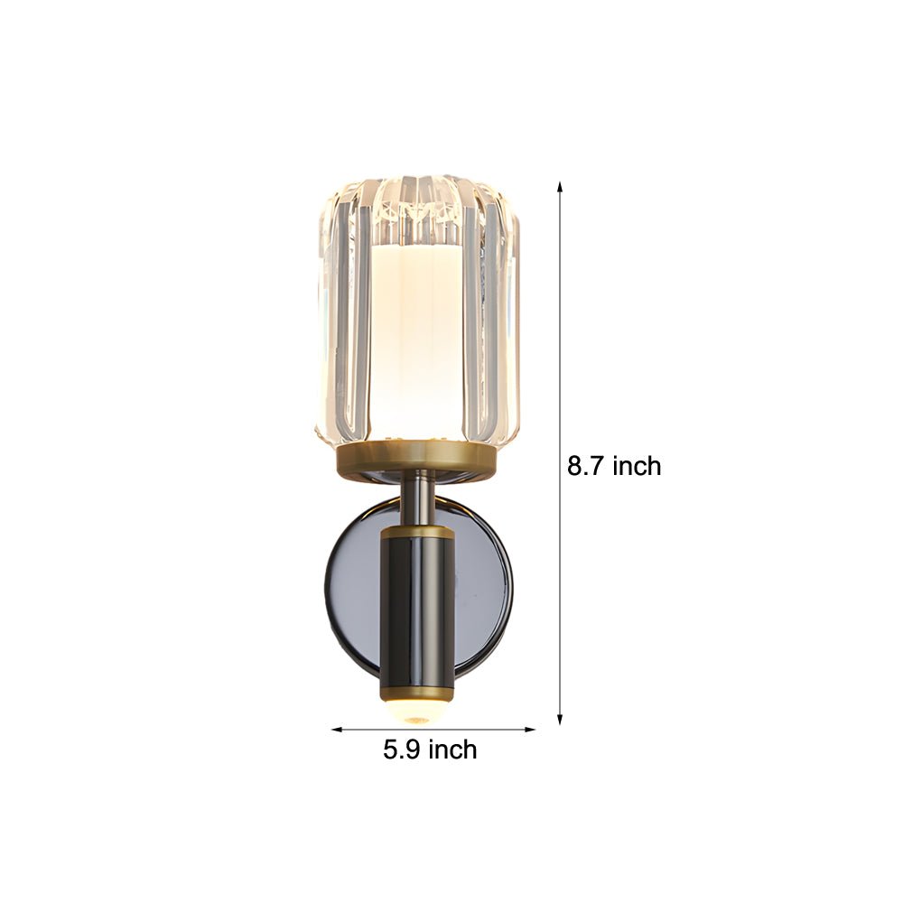 Clear Acrylic Arm Wall Light – Modern Aluminum Sconce