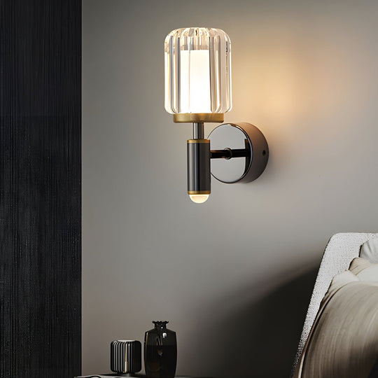 Clear Acrylic Arm Wall Light – Modern Aluminum Sconce