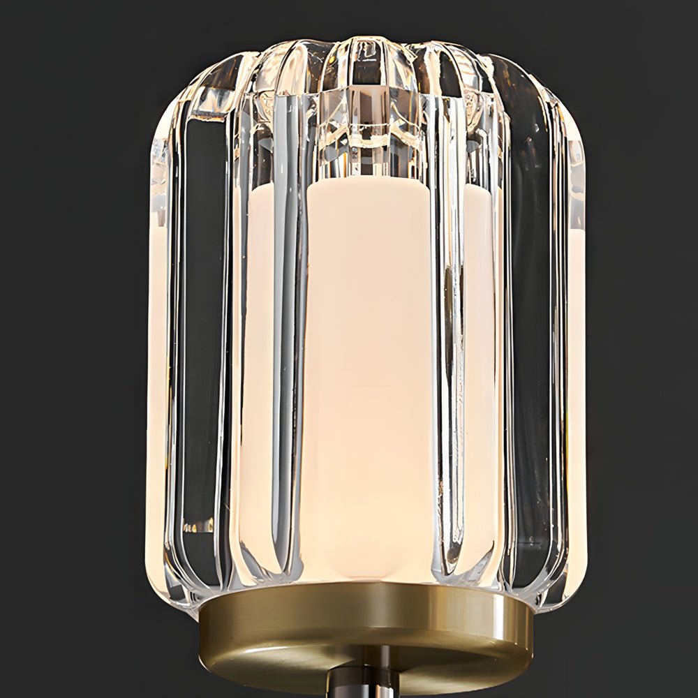 Clear Acrylic Arm Wall Light – Modern Aluminum Sconce