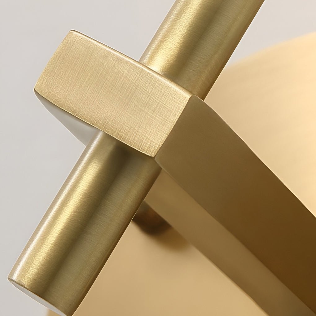 Ball-Shaped LED Crystal Gold Postmodern Wall Lamp – Plug-in Sconce