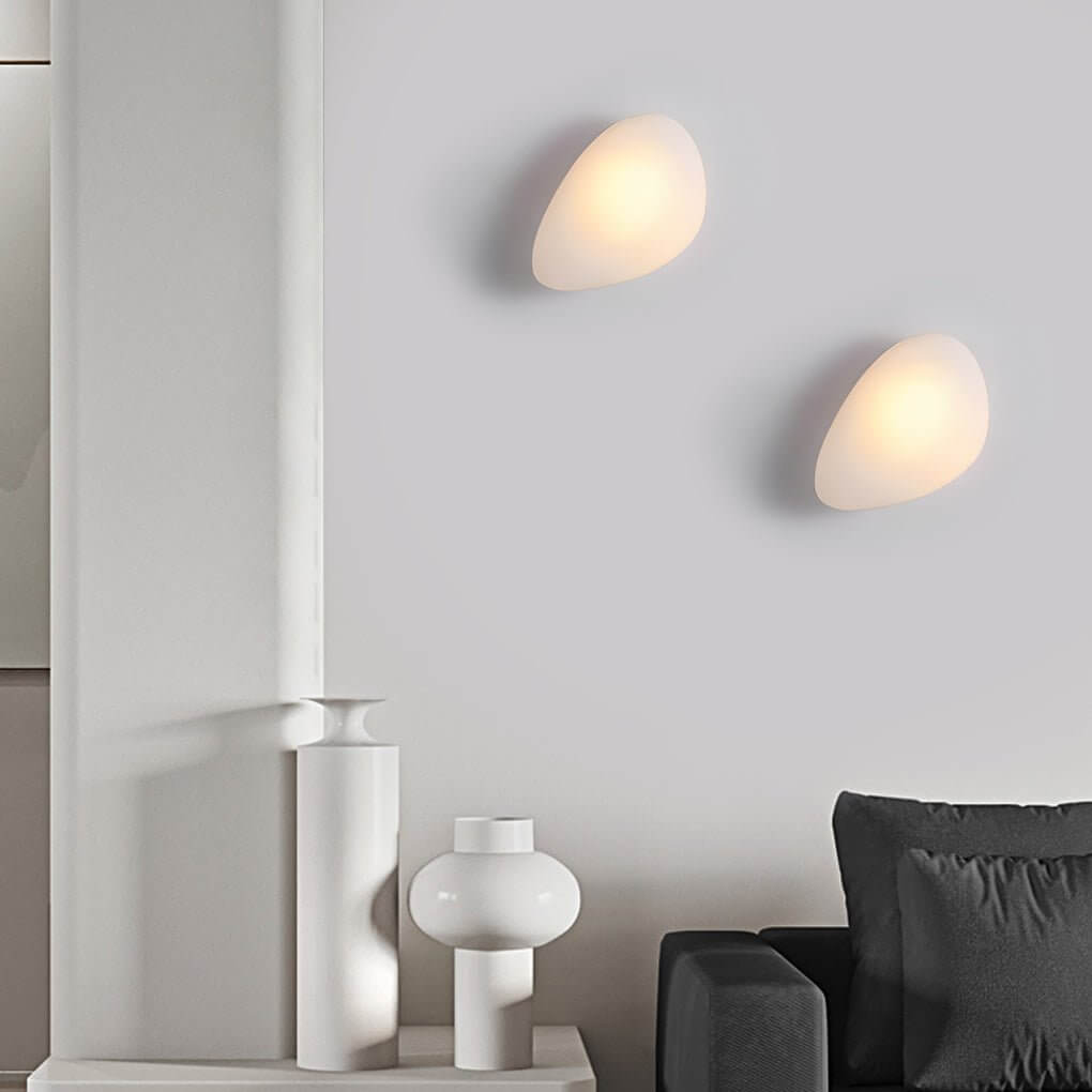 Colorful Glass Pebble LED Wall Sconce