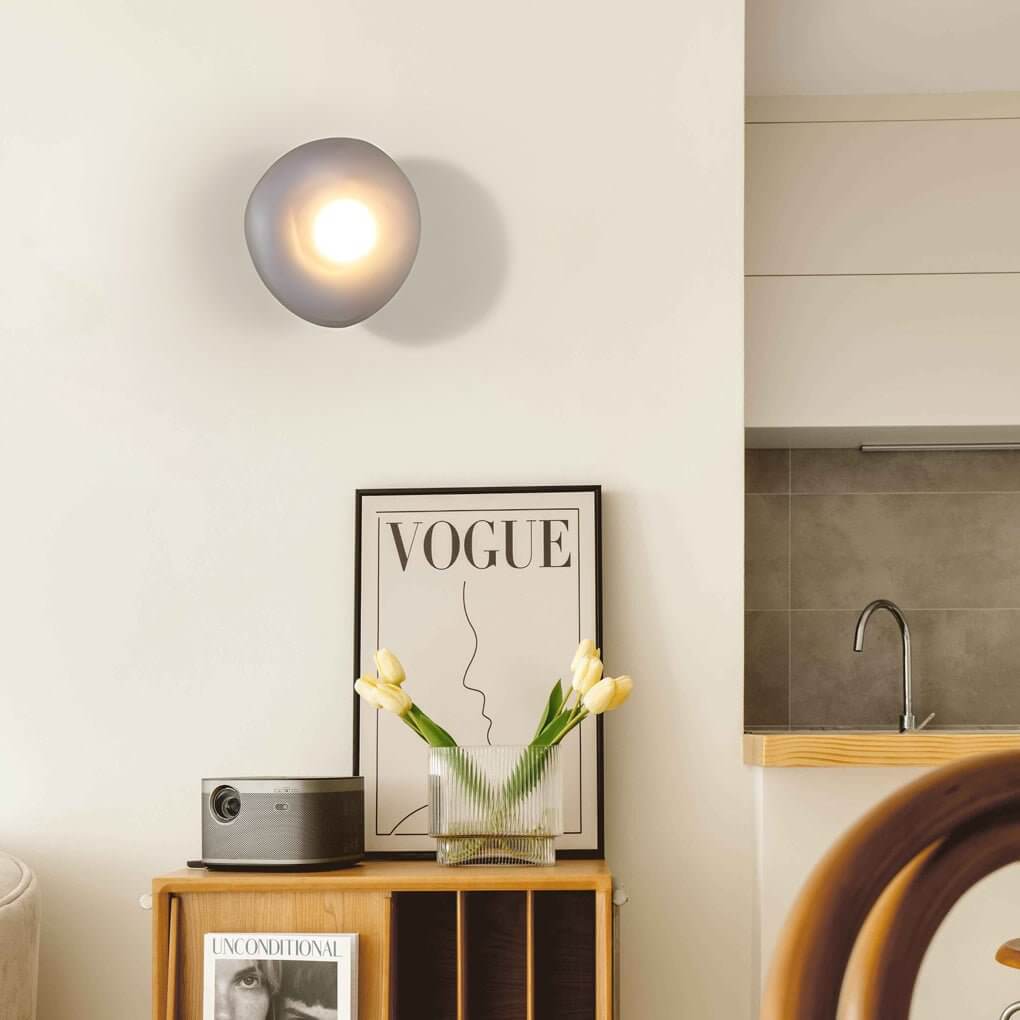 Colorful Glass Pebble LED Wall Sconce