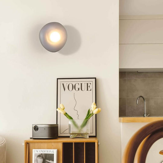 Colorful Glass Pebble LED Wall Sconce