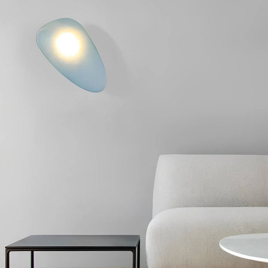 Colorful Glass Pebble LED Wall Sconce
