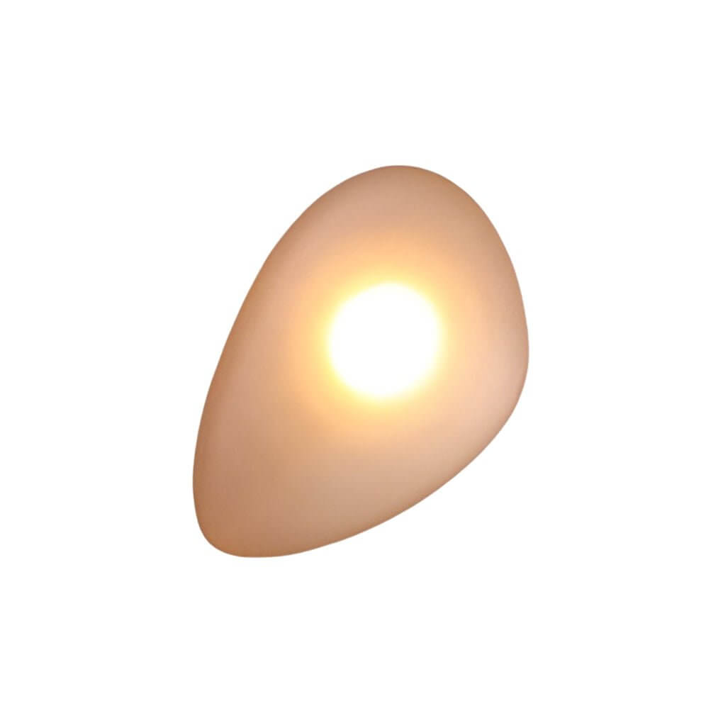 Colorful Glass Pebble LED Wall Sconce