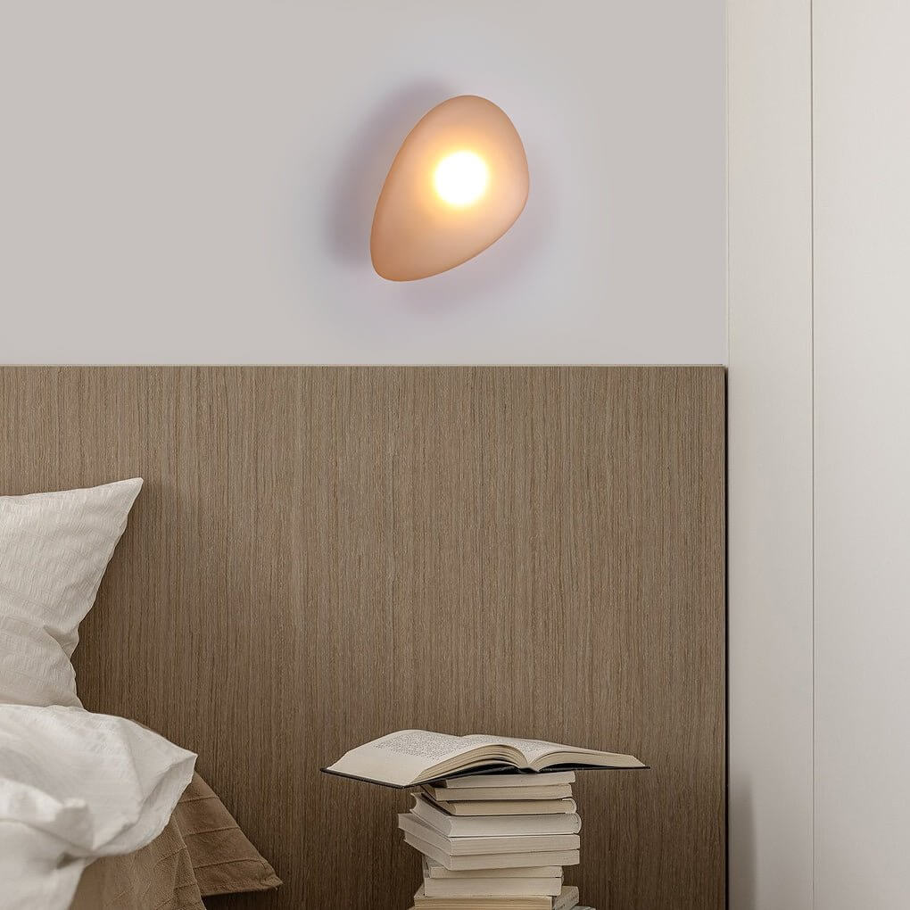 Colorful Glass Pebble LED Wall Sconce