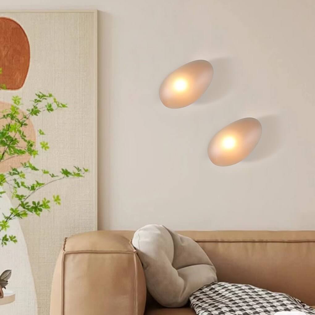 Colorful Glass Pebble LED Wall Sconce