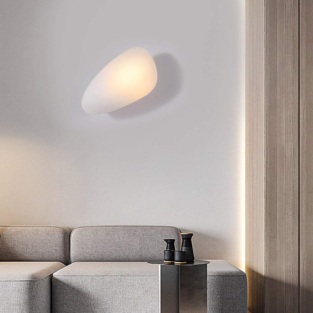 Colorful Glass Pebble LED Wall Sconce