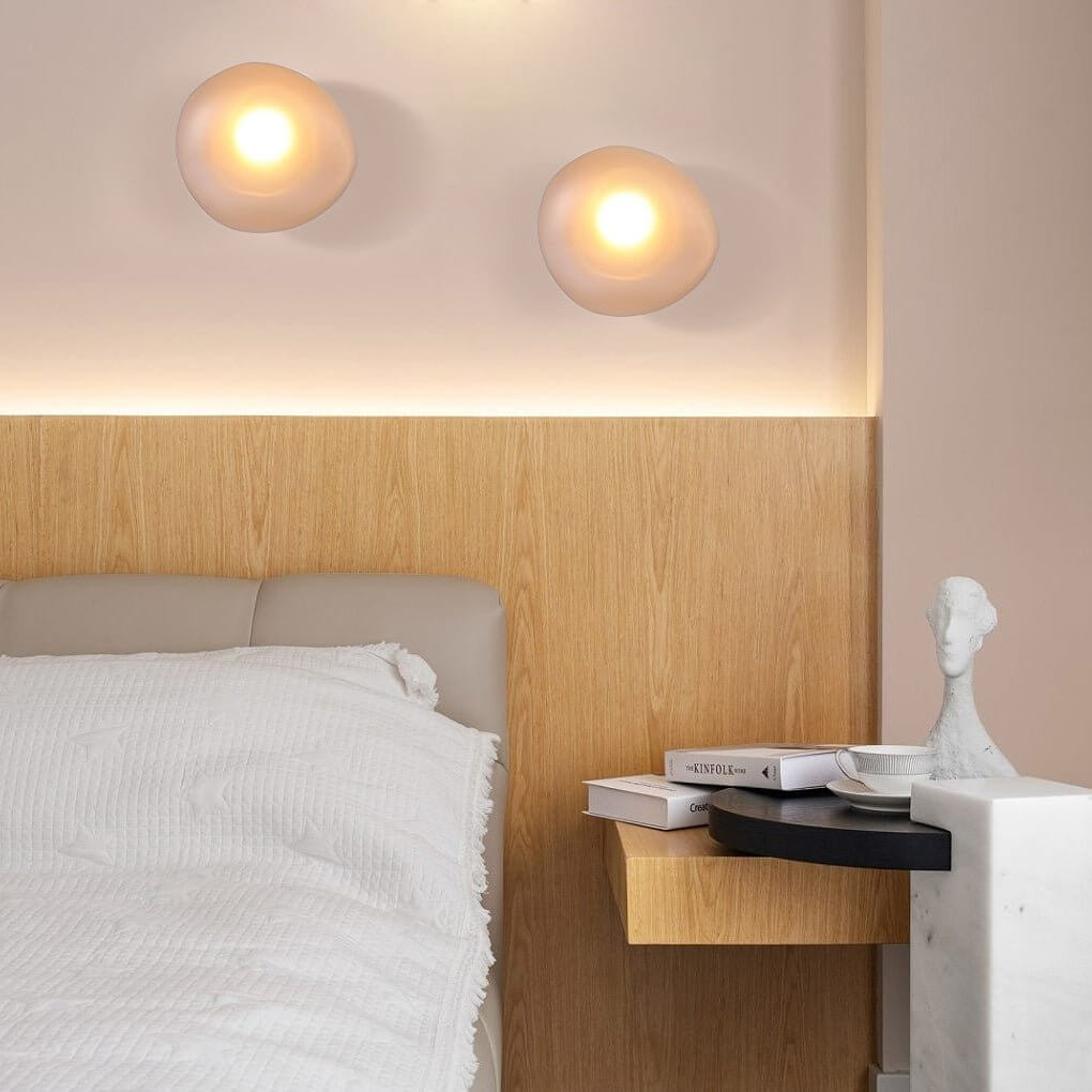 Colorful Glass Pebble LED Wall Sconce