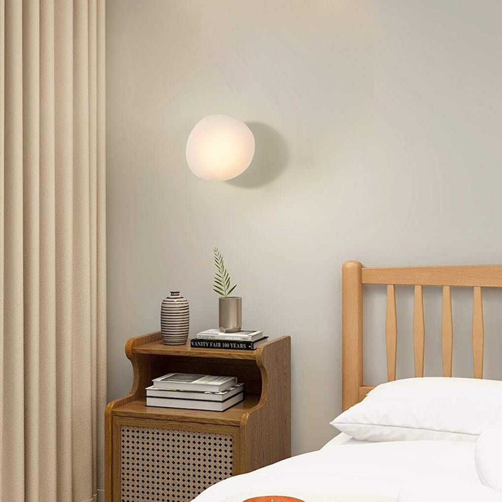 Colorful Glass Pebble LED Wall Sconce