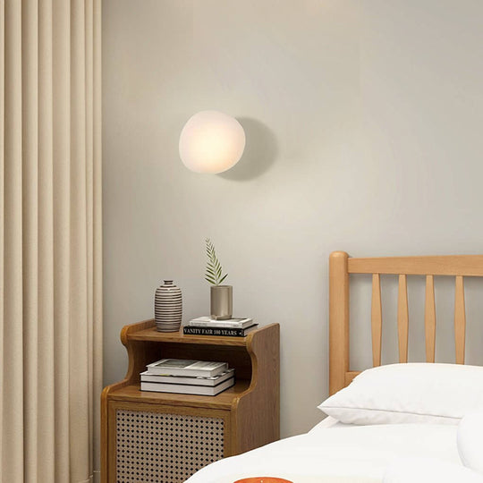 Colorful Glass Pebble LED Wall Sconce