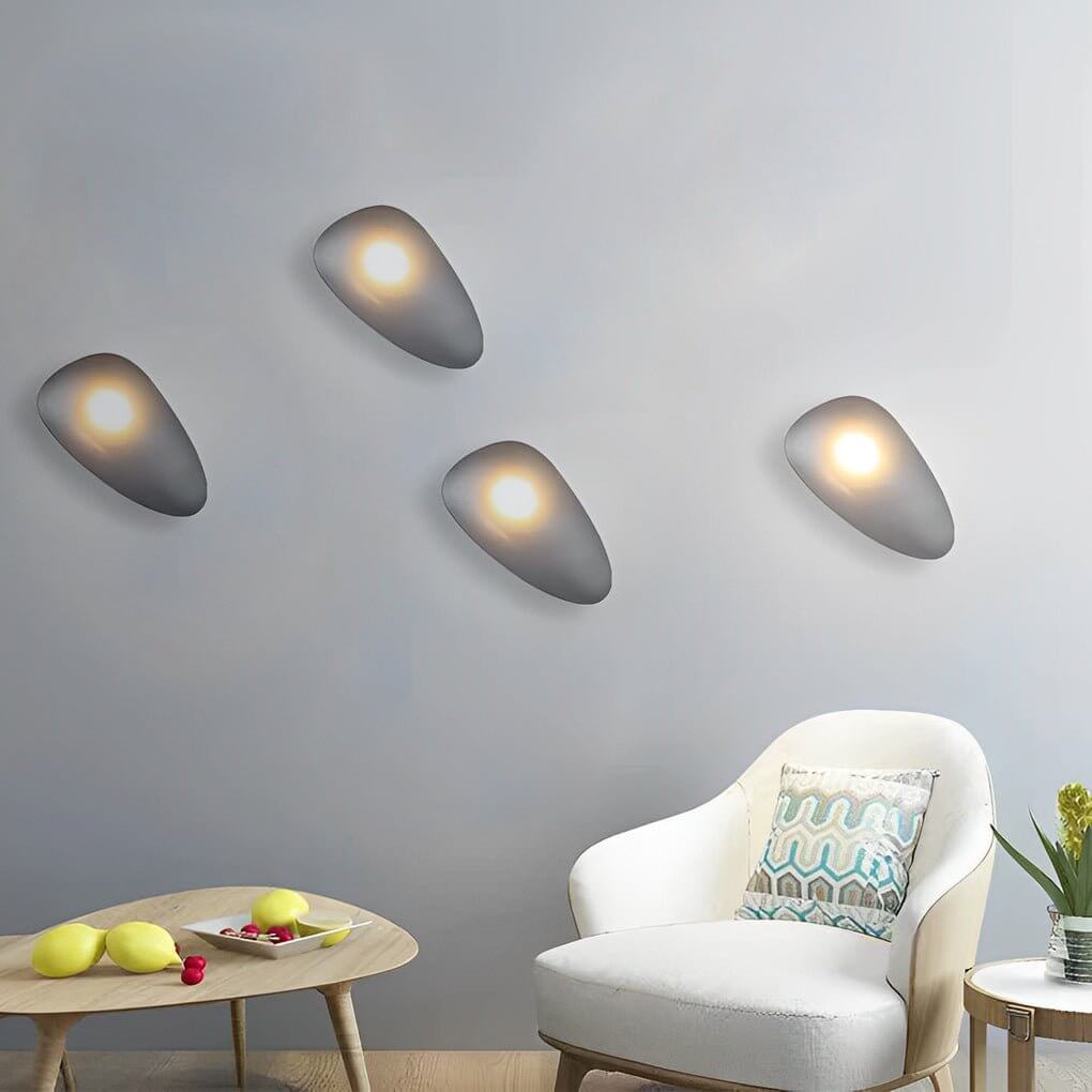 Colorful Glass Pebble LED Wall Sconce