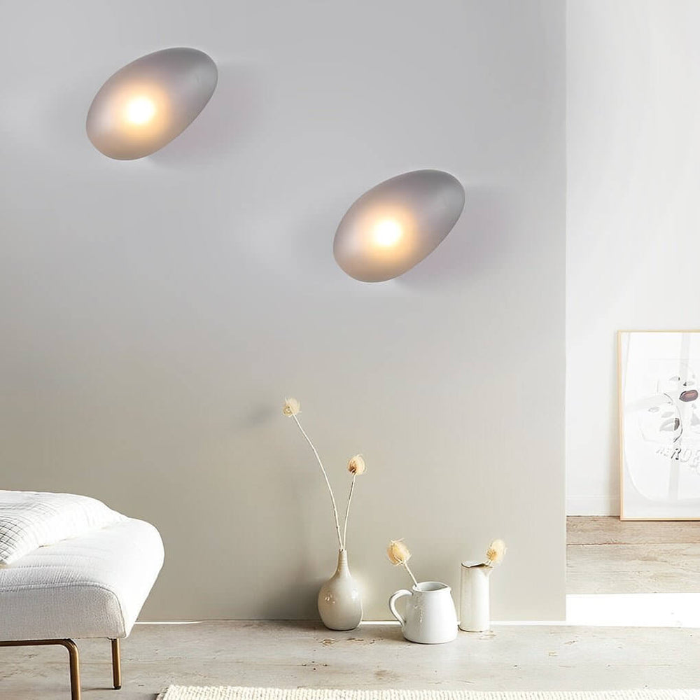 Colorful Glass Pebble LED Wall Sconce